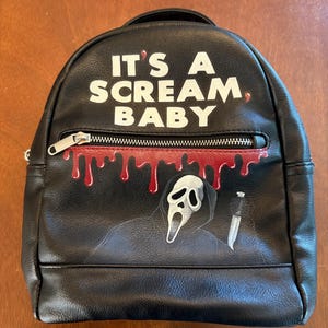 Custom Handpainted Horror Movie Backpack