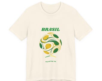 Brasil World Cup 2026 Soccer Fan T-Shirt, Vamos Brasil Football Tee