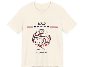 USA World Cup 2026 Shirt, Team USA Soccer Tee,  American Football Fan Top, World Cup 26 Usa Tee