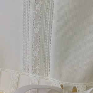 Swiss Embroidered White Insertion / CI100118