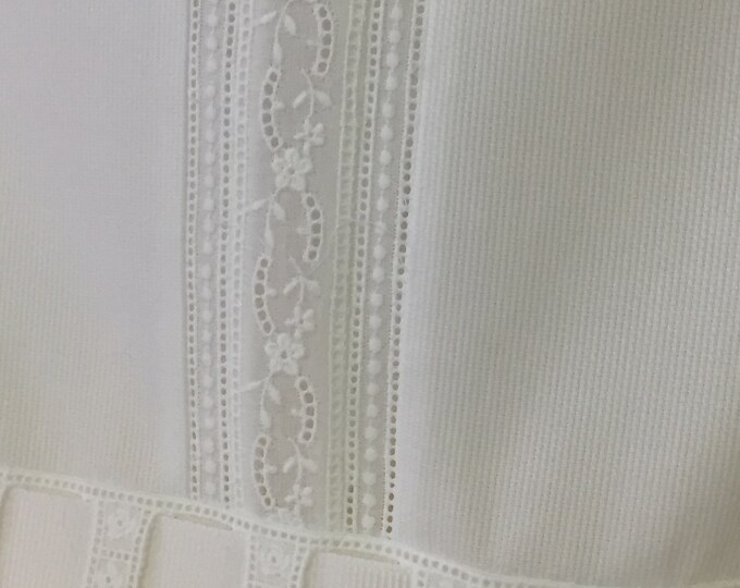 Swiss Embroidered White Insertion / CI100118 Etsy