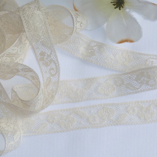 French Val Lace Insertion in White or Ecru by the Yard Etsy