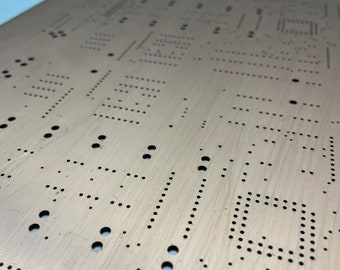 Large 13x18 80s Copper Circuit Board PCB