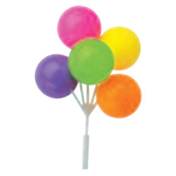 Large Balloon Stems in Neon Colors / Neon Color Balloon Bunches / Cake and Cupcake Neon Balloons / Neon Balloons  (Set of 3)