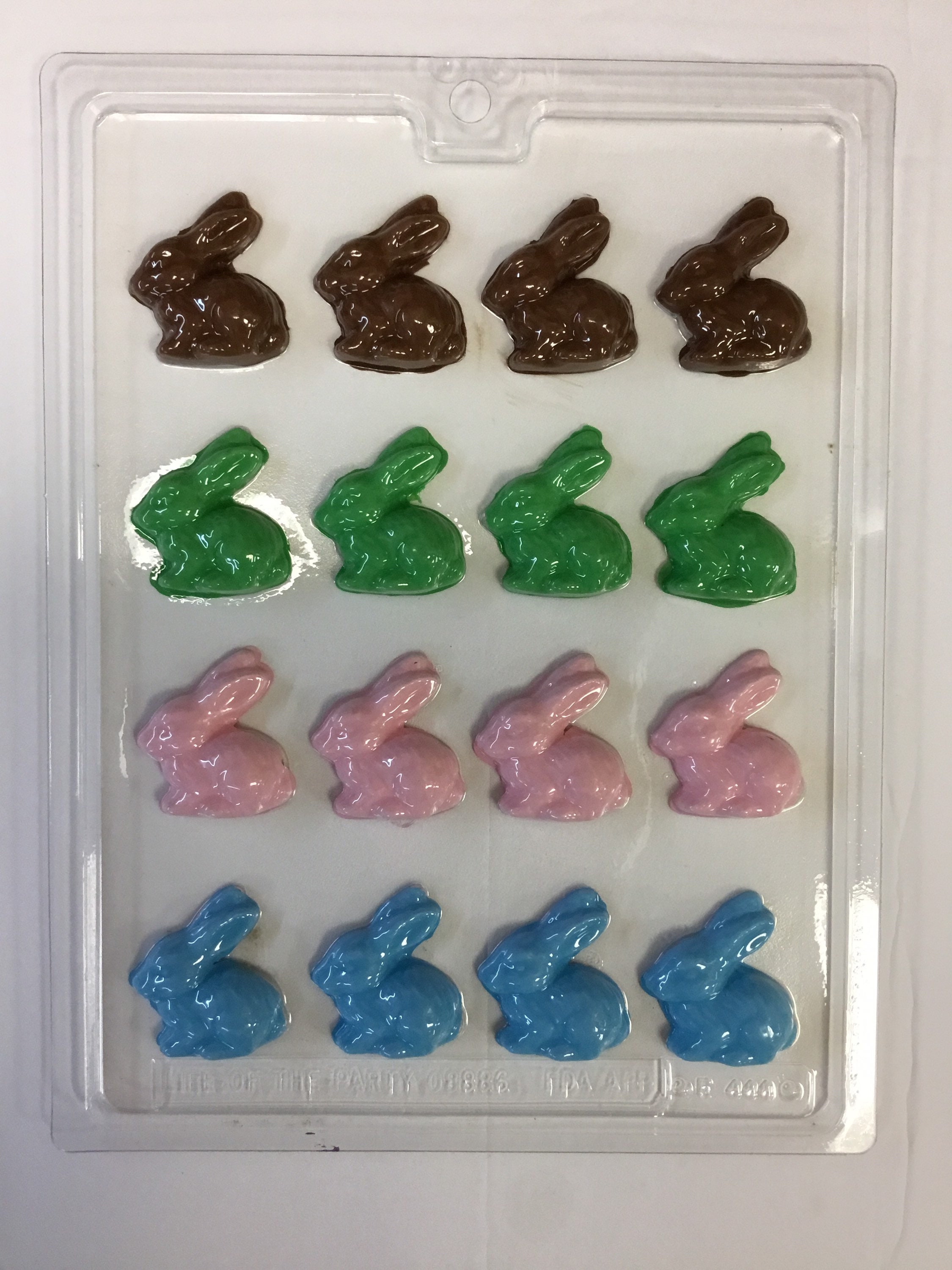 BUNNY WITH BASKET ON BACK 2 PIECE mold Chocolate Candy rabbits bunnies E301A&B BUNNY WITH BASKET ON BACK 2 PIECE mold Chocolate Candy rabbits bunnies E301A&B