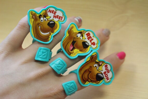 Scooby Doo Rings Scooby Cupcake Toppers Scooby Cake Toppers Etsy