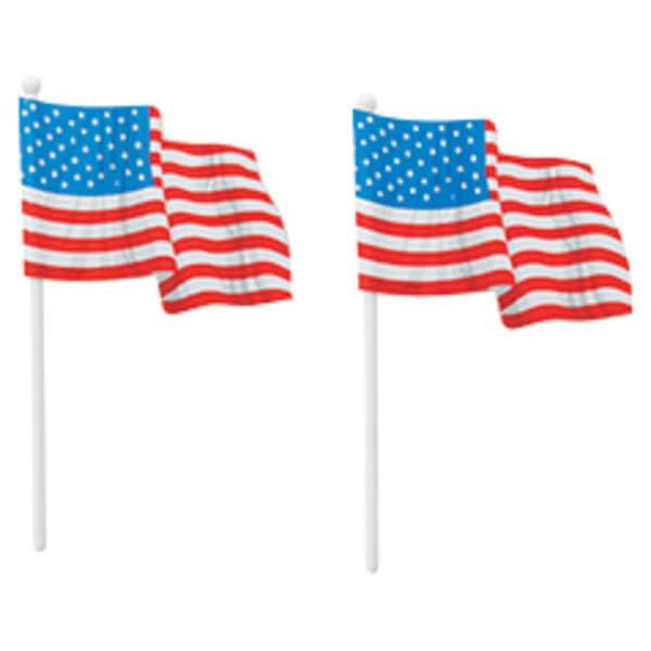 American Flag 12 Picks / American Flag Food Picks / Memorial Day Cupcakes / 4th of July Flag Picks / Labor Day Flag Picks/ /American Flags
