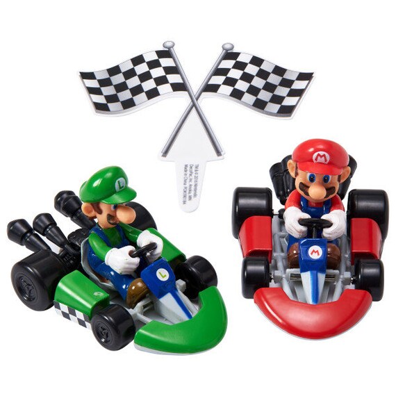 Super Mario Brothers Racing Cake Kit Supplies Cake Toppers Etsy