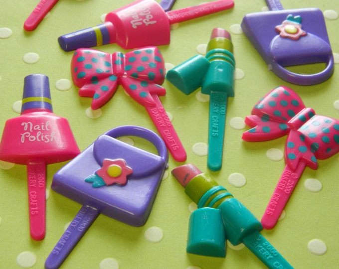 Girly Cupcake Picks Etsy