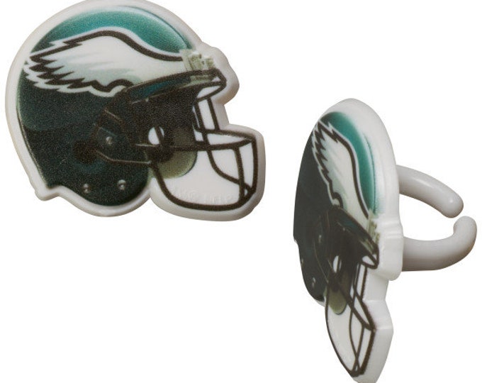 Philadelphia Eagles Toppers / NFL Eagles Logo Helmet Rings 12 /super