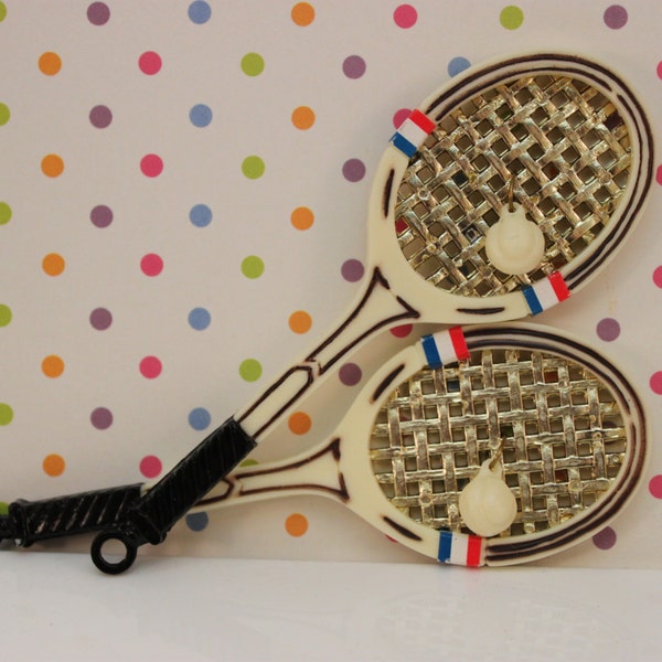 Tennis Racket Set / Tennis Racket and Tennis Ball / Retro Tennis Rackets