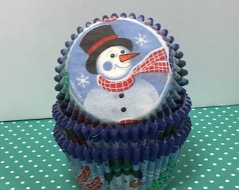 Snowman Cupcake Liners