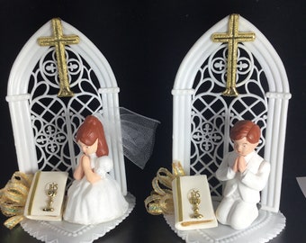 First Communion Cake Toppers / Girl Communion Topper / Boy Communion Topper / First Communion Cake