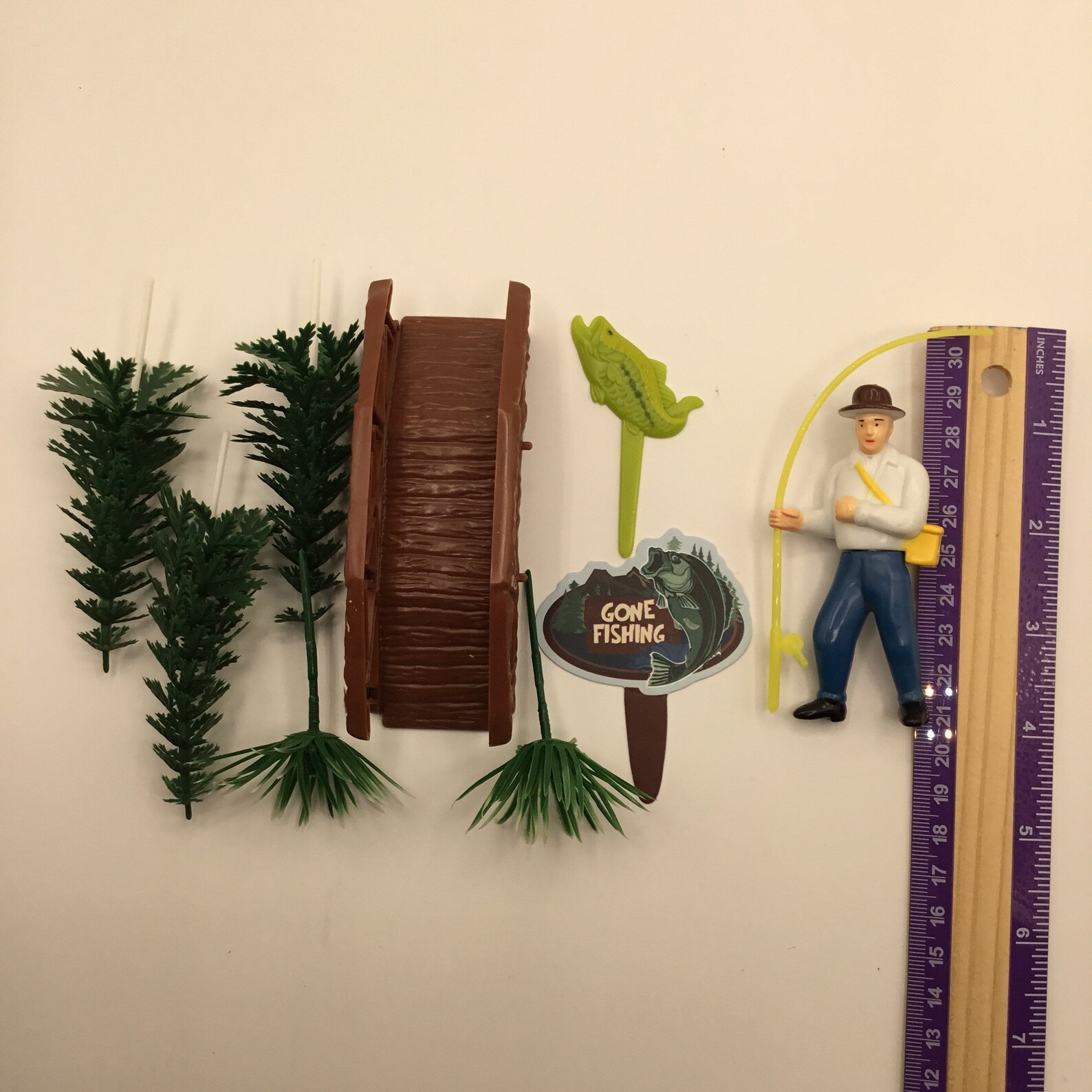 Gone Fishing Cake Kit / Fishermans Birthday Cake Kit / DIY Etsy