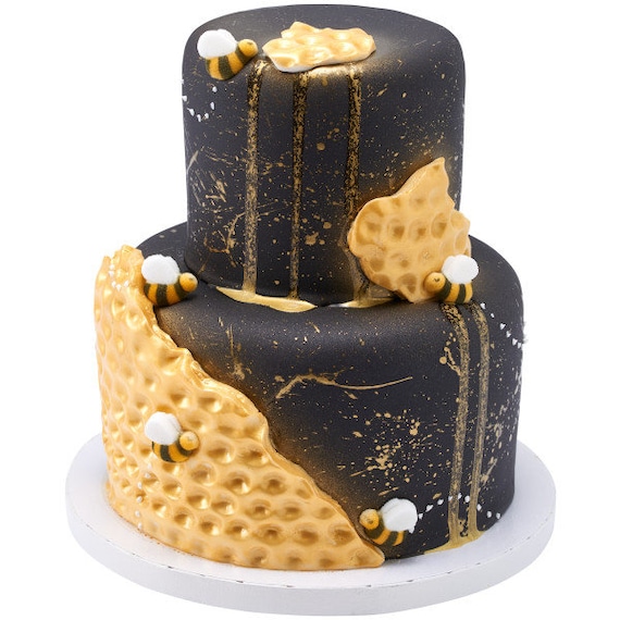  Edible Bee Cake Decorations, Bee Icing Decoration