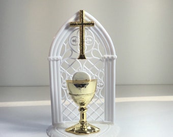 First Communion Topper / First Communion Chalice and Host Topper / First Holy Communion