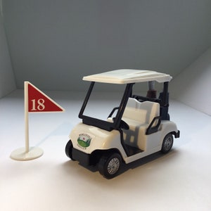 Golf Cart / Golf Cake decoration / Golf Birthday Topper / Golf Cake Topper / Golf cart & flag
