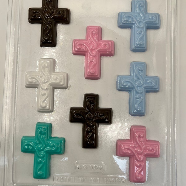 Cross Chocolate Candy Molds /  Bite Size Cross Mold / Small Chocolate Molds for Easter / Candy Molds / Communion Candy Mold/