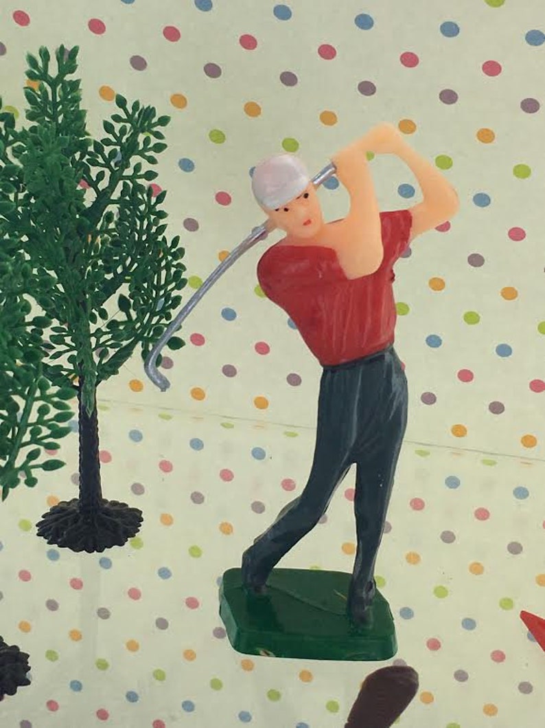Golfing Cake Kit / Golfer Cake decoration / Cake Topper Etsy