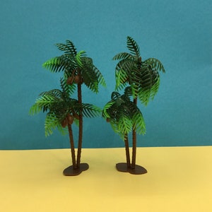 Palm Tree Toppers / Double Palm Trees on Base / Large 4 1/2 - Etsy