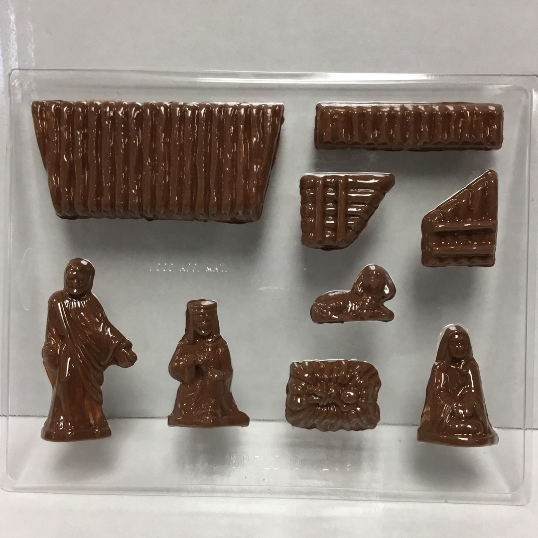 Nativity Mold / Chocolate Molds / Christmas Molds / Nativity and 3D
