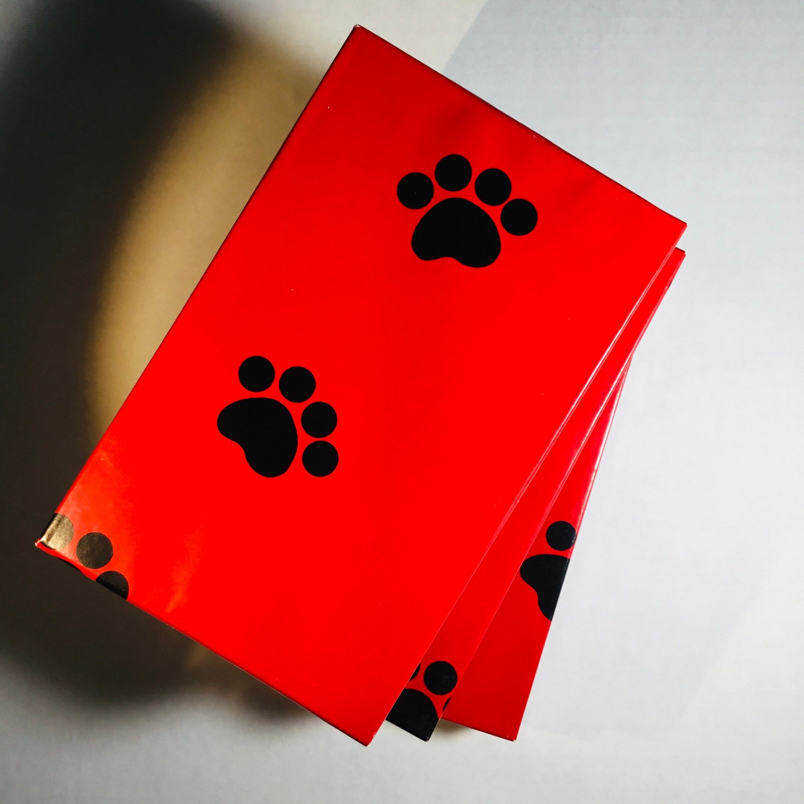 Paw Print Treat Box / Doggie Holiday Gift Box / 1/2 lb size | Etsy
