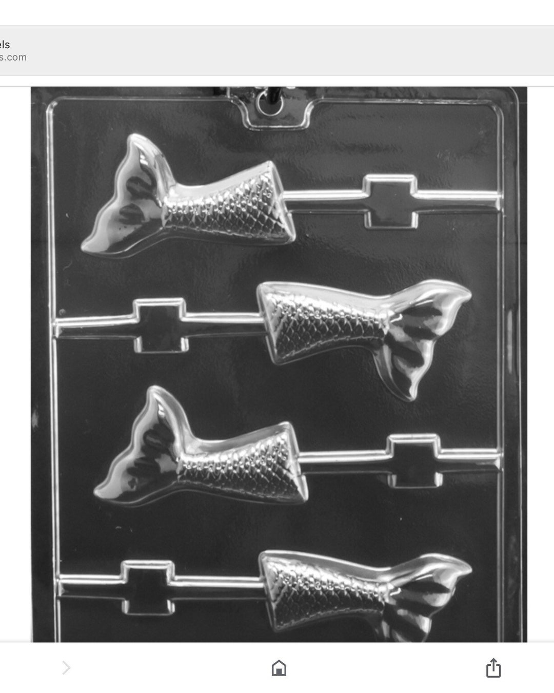 Mermaid Tail Chocolate Mold / Mermaid Lollypop Candy Mold / - Etsy