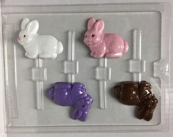 Easter Rabbit Mold / Bunny Sucker Mold / Easter Candy Molds / Bunny Chocolate Mold / DIY Easter Candy Molding / Make Easter Chocolates