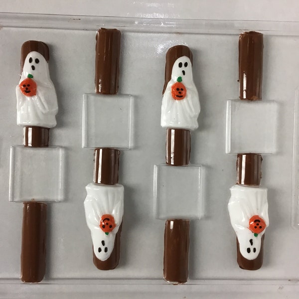 Ghost Pretzel Candy Mold  / Halloween Chocolate Molds / DIY Chocolate Pretzels