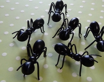 Insect / Ant Cake toppers, Picnic Ant Cake toppers, Ants, Picnic Party (Pack of 6)