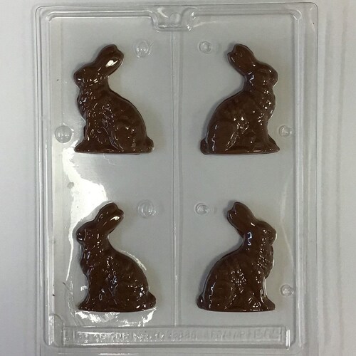 6 Easter Bunny Chocolate Candy Mold Easter 801 Etsy