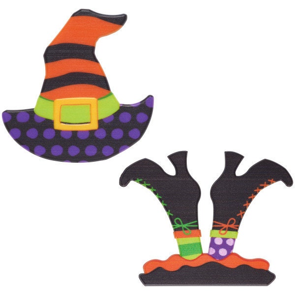 Frightfully Bright Witch / Halloween / Witch 2 piece Set / Halloween Craft Supply