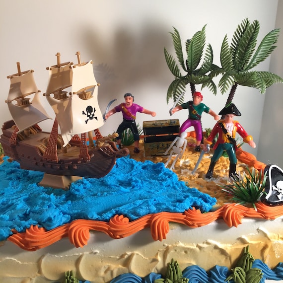 Décoration pirate pour gâteau d'anniversaire - Décorations pour Gateaux