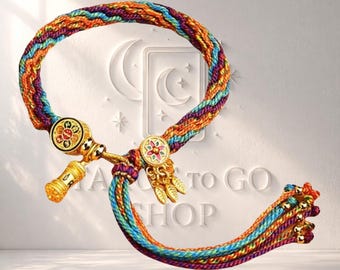 Tibetan Five Wealth Bracelet – Handmade Cotton Prosperity Talisman