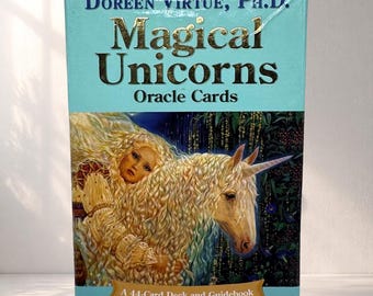 Vintage Magical Unicorns Oracle Card Deck by Doreen Virtue / C