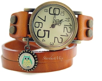 Lederarmband Frauen sehen Geschenk für sie Frauenuhren Damenuhr Frauenarmbanduhr boho Uhr Weinleseuhr Uhren Naturperlen Leder und Perlen