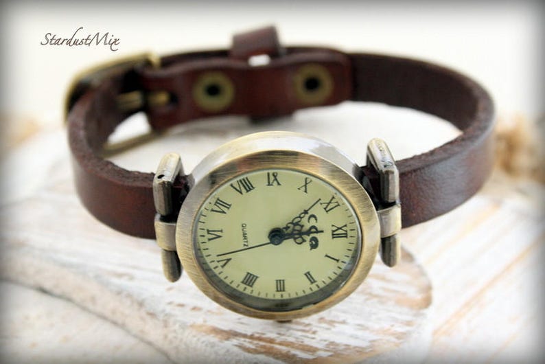 Watches for women Womens watch,leather watch strap,minimalist watch,boho watch,gift for her,gift for women,boho jewellery,steampunk watch image 1