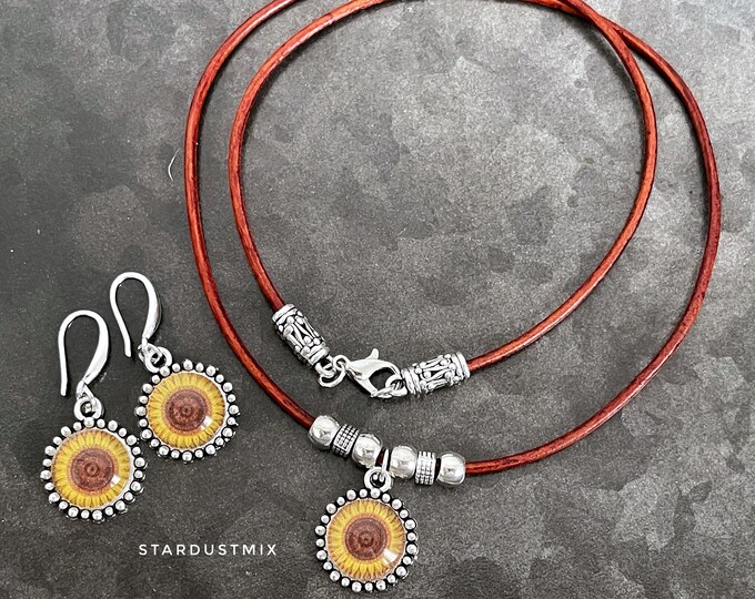 Leather boho necklaces 