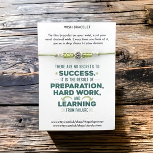 Pulsera de dijes de deseo con un mensaje motivacional y alentador / Regalo de mejor amigo / Regalo de hermana / Pulsera de deseos / Joyería de encanto de deseo