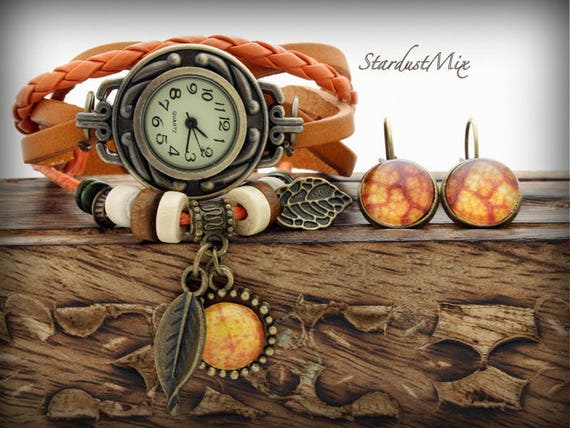 Vrouwen horloge leren armband gift voor haar vrouwen horloges dameshorloge vrouwen polshorloge boho vintage horloge horloges Etsy Belgie