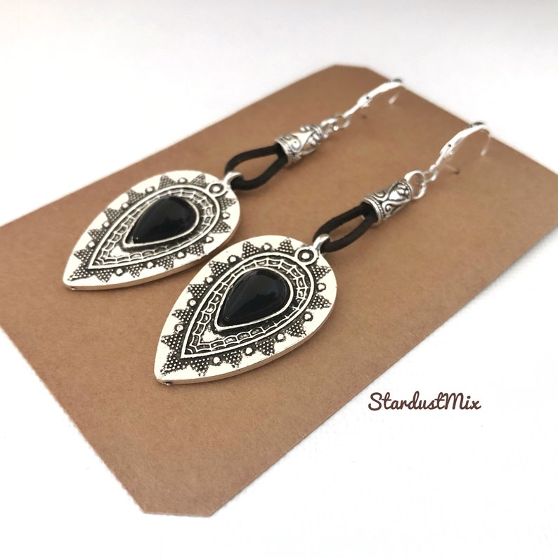 Lange oorbellen voor vrouwen/cadeau voor haar boho oorbellen/bungelen oorbellen handgemaakte sieraden/oorbellen cadeau voor vrouwen/drop oorbellen afbeelding 10