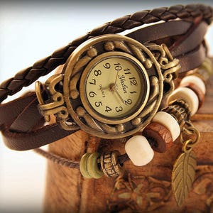 Montre foulard femme 1 bracelet supplémentaire Montre bracelet