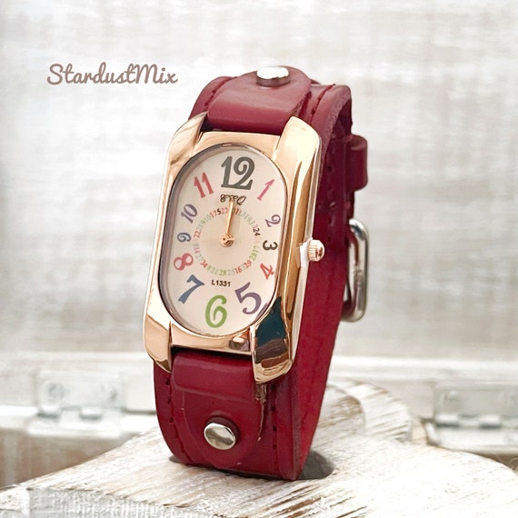 Watches for Women With Quirky Multicolour Digits Pattern/boho Etsy UK