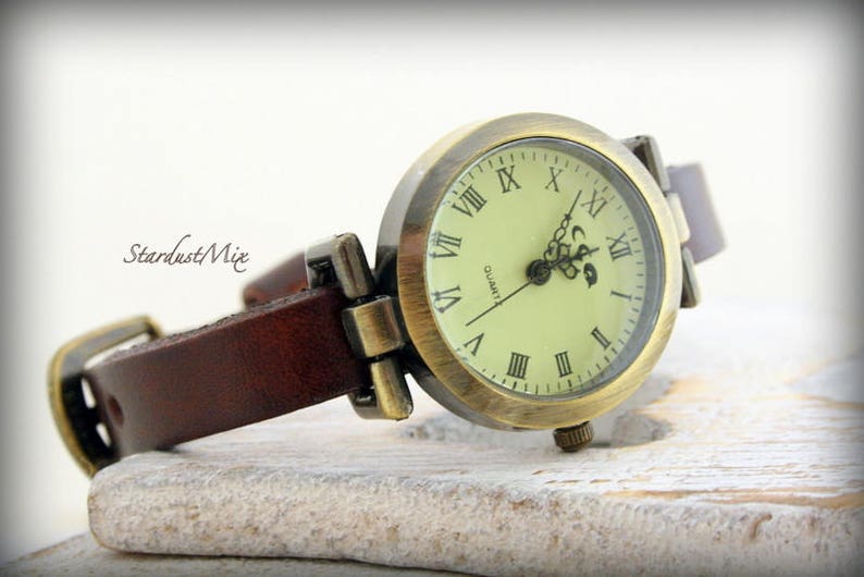 Watches for women Womens watch,leather watch strap,minimalist watch,boho watch,gift for her,gift for women,boho jewellery,steampunk watch image 4