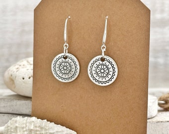 Sterling silver Earrings for women gift for her/minimalist handmade jewelry/dangle earrings/bohemian earrings/drop earrings gift for women