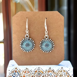 Earrings/Moroccan Boho earrings/Antique silver minimalist dangle earrings/bohemian earrings/drop earrings for women/gifts for her
