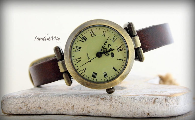 Watches for women Womens watch,leather watch strap,minimalist watch,boho watch,gift for her,gift for women,boho jewellery,steampunk watch image 2