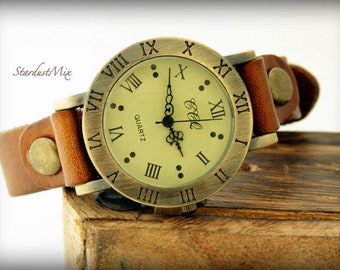 Watches for women,Womens watch, leather watch strap,minimalist jewelry,gift for her,gift for women,boho watch,leather strap watch,sreampunk
