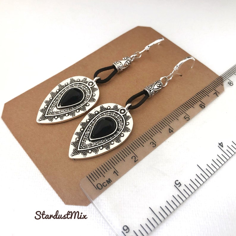 Lange oorbellen voor vrouwen/cadeau voor haar boho oorbellen/bungelen oorbellen handgemaakte sieraden/oorbellen cadeau voor vrouwen/drop oorbellen afbeelding 6