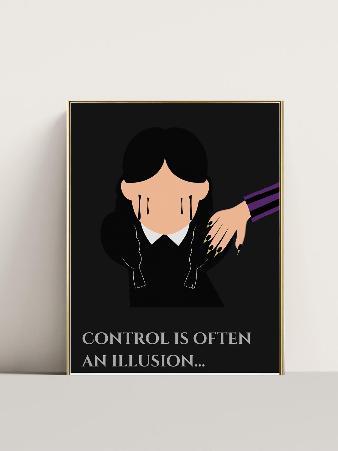 Wednesday Addams Family Instant Download Print Poster - Control is ...